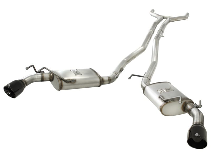 aFe — MACH Force-Xp 2-1/2 IN 409 Stainless Steel Cat-Back Exhaust System w/Black Tip