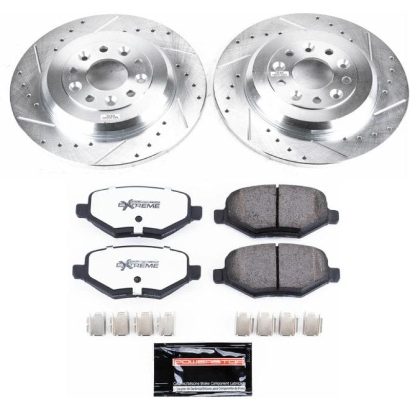 PowerStop — Z36 Truck and SUV Carbon-Fiber Ceramic Brake Pad and Drilled & Slotted Rotor Kit