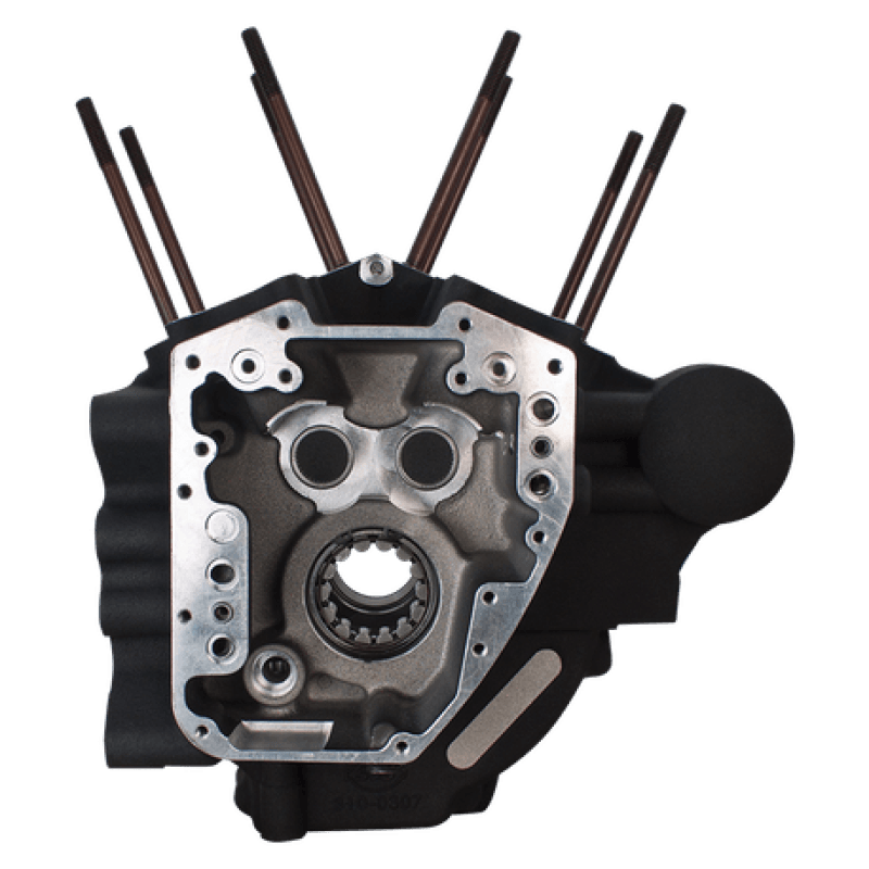 S&S Cycle — S&S Cycle 07-16 BT Engines w/ Stock Bore Super Stock T2 Crankcase - Wrinkle Black