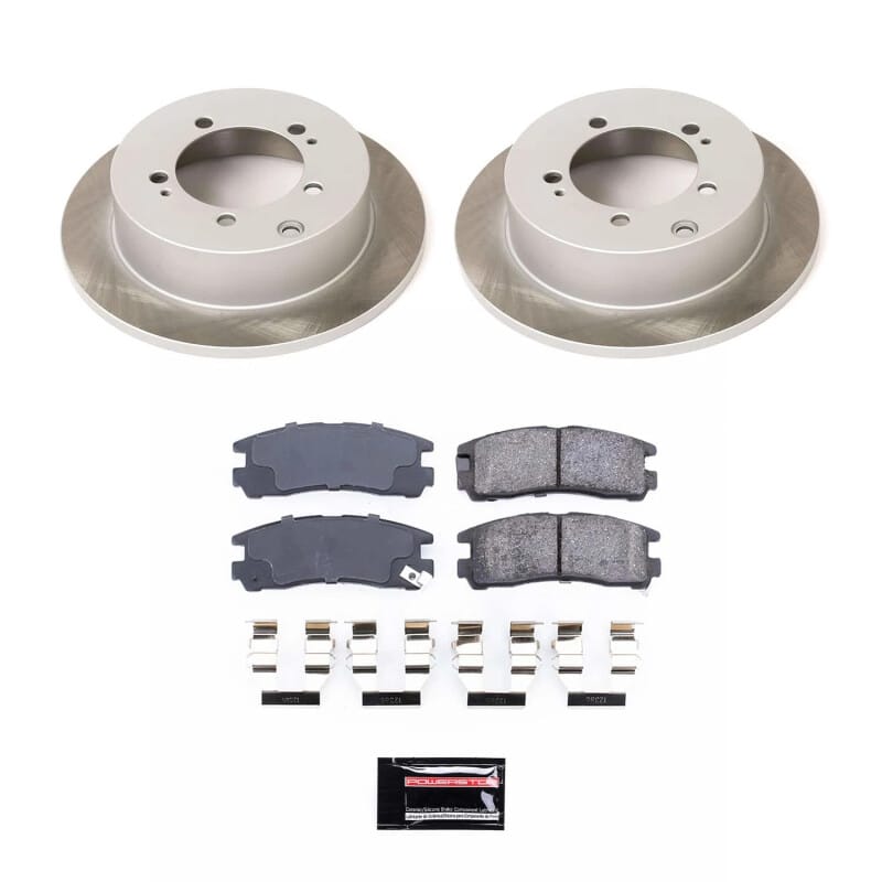 PowerStop — Semi-Coated Rotor and Low-Dust Ceramic Brake Pad Kit