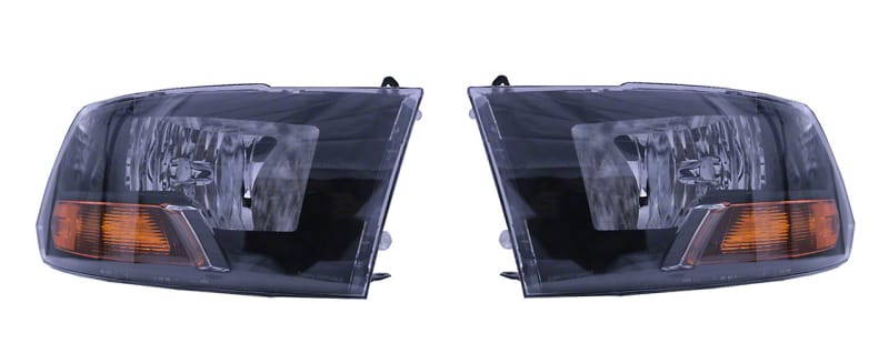 Raxiom — Raxiom 09-18 Dodge RAM 1500/2500/3500 Euro Style Headlights w/ Single Bulb- Blk Housing (Clear Lens)
Headlights