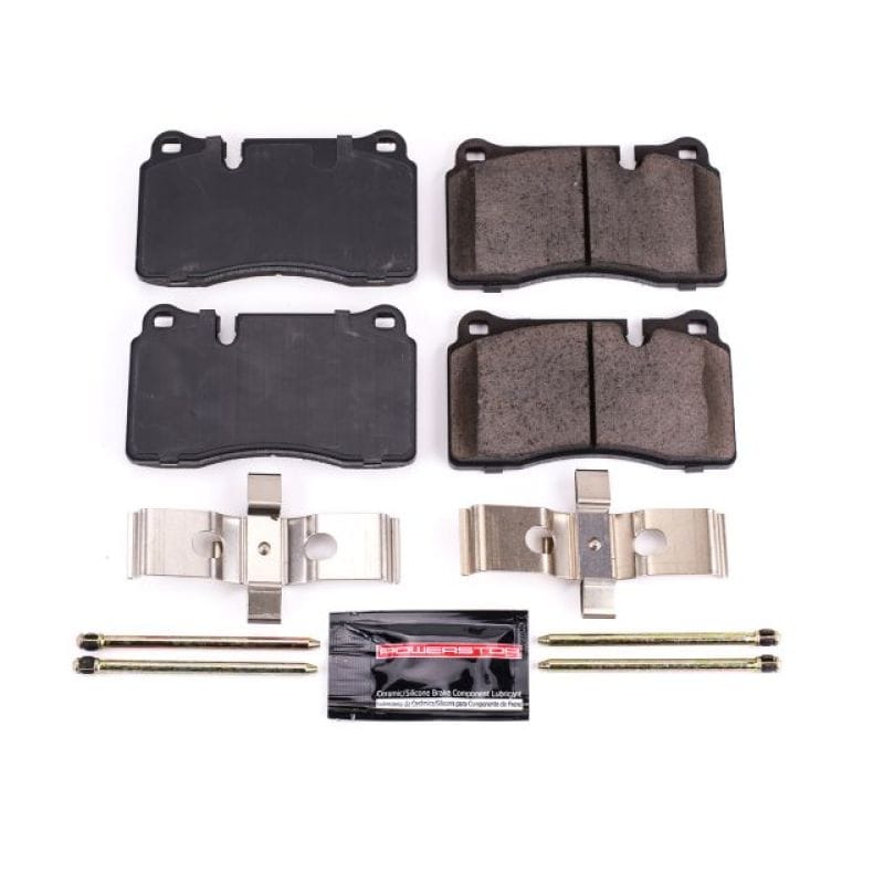 PowerStop — PowerStop - Z23 Daily Driver Carbon-Fiber Ceramic Brake Pads with Hardware Kit