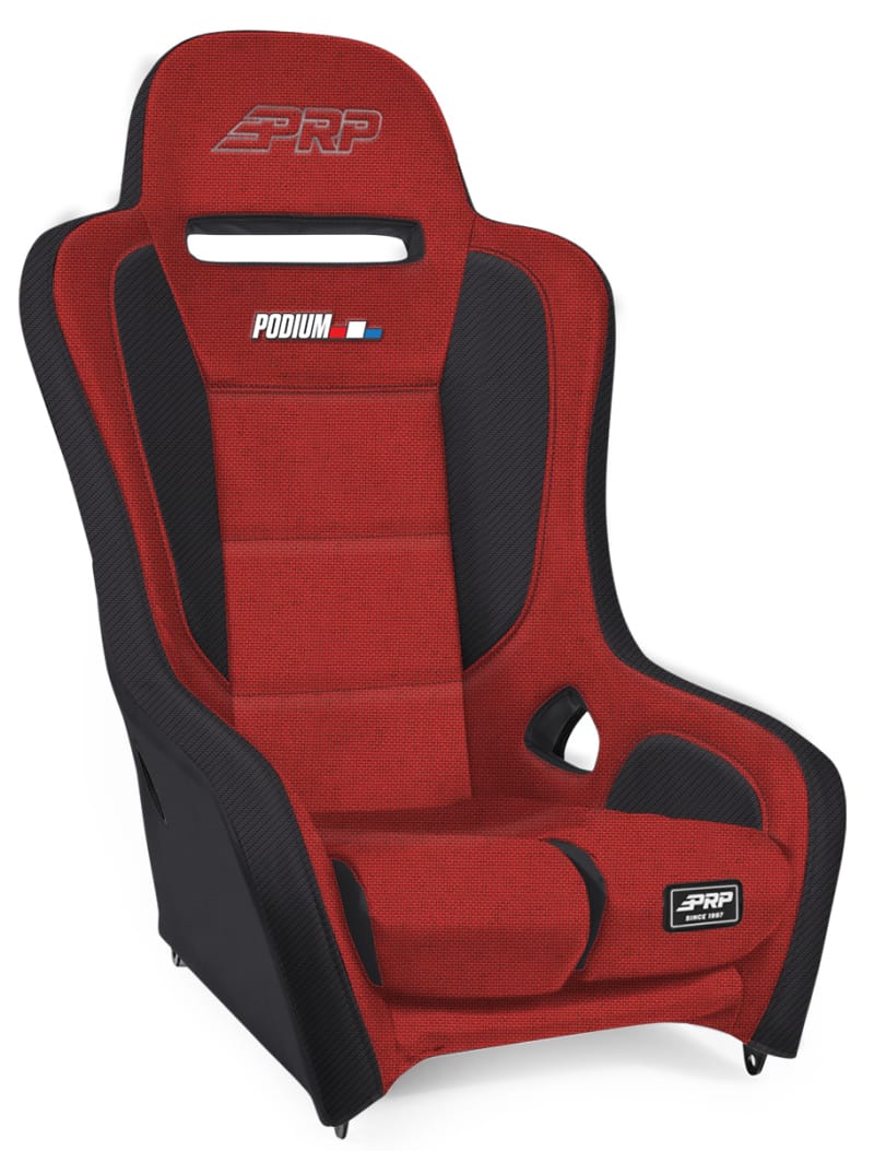 PRP Seats — PRP Podium Elite Suspension Seat- Red/Black