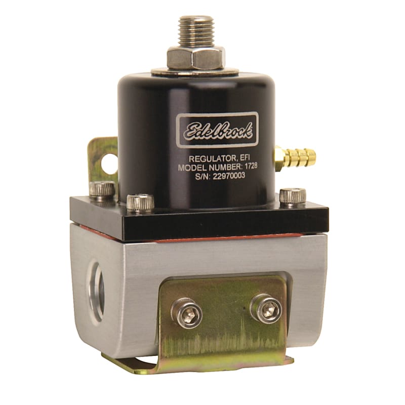 Edelbrock — EFI Fuel Pressure Regulator -6 AN (180 GPH) in Black/Clear Finish
EFI Fuel Pressure Regulator