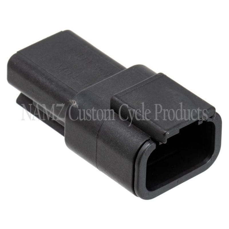NAMZ — NAMZ Deutsch DTM 3-Position Receptacle w/3 Stamped Terminals & Wedgelock - Black (HD 74103-98BK)