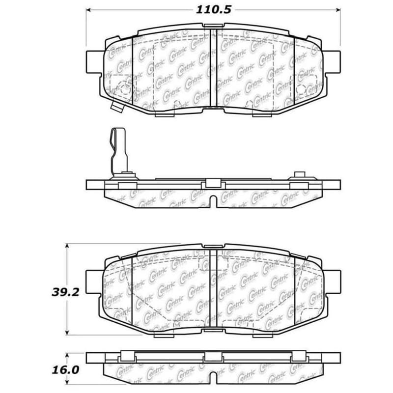 Stoptech — StopTech Street Brake Pads with Shims and Hardware