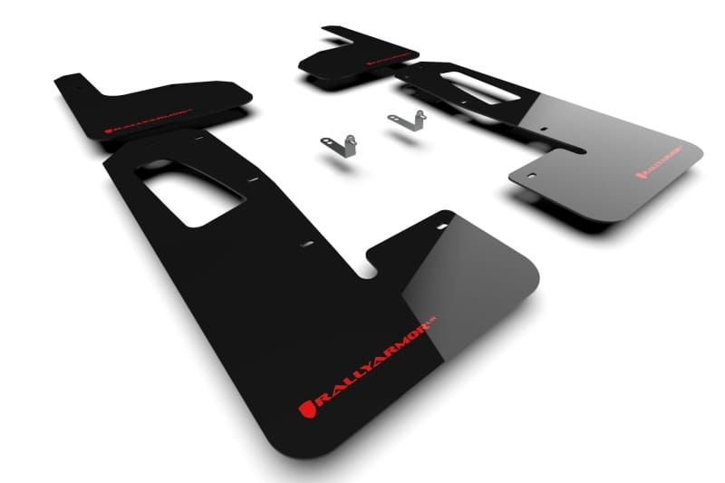 Rally Armor — Black Mud Flap/Red Logo