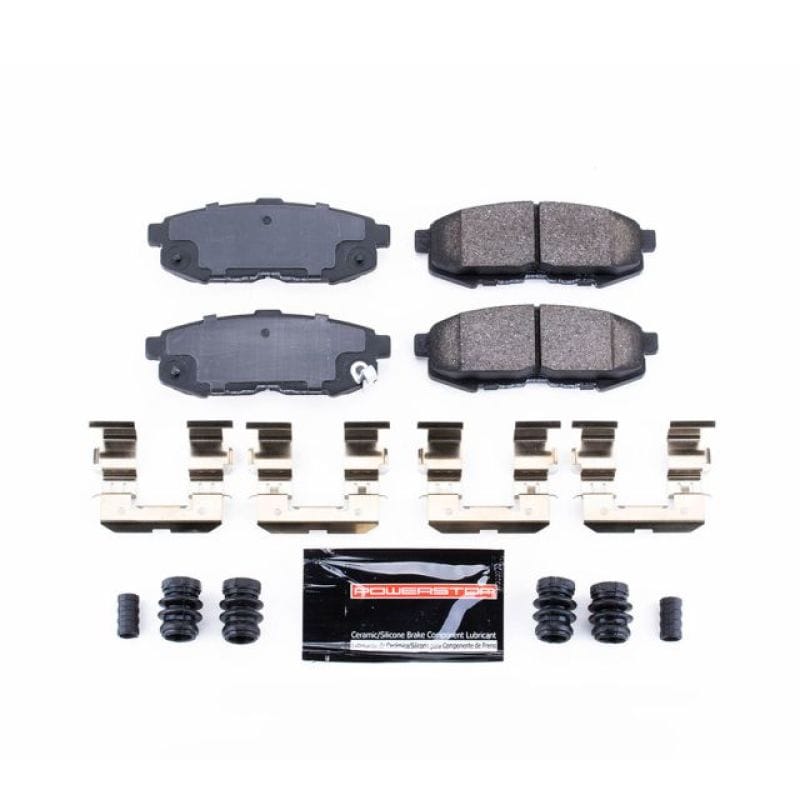 PowerStop — PowerStop - Z23 Daily Driver Carbon-Fiber Ceramic Brake Pads with Hardware Kit