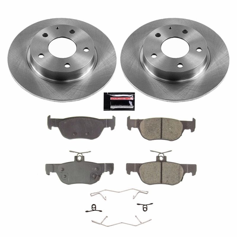 PowerStop — OE Stock Replacement Low-Dust Ceramic Brake Pad and Rotor Kit