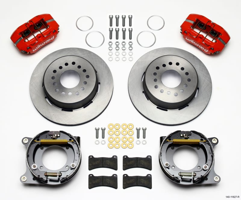 Wilwood — KIT,REAR,DISC/DRUM,IMPALA 59-64/VETTE 57-62,1PC 11.00,RED