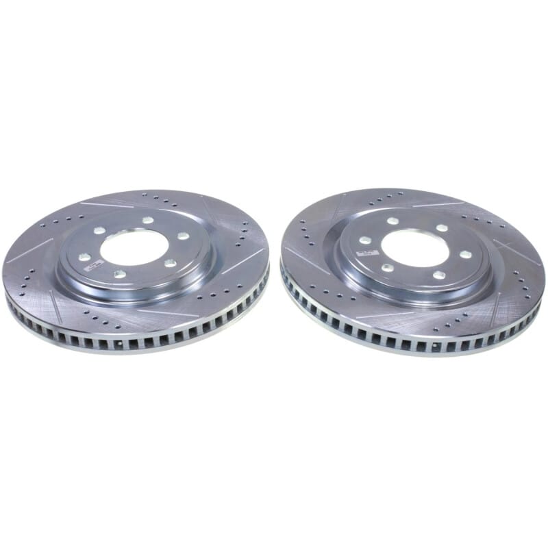 PowerStop — PowerStop Evolution Performance Drilled, Slotted & Plated Brake Rotor Pair