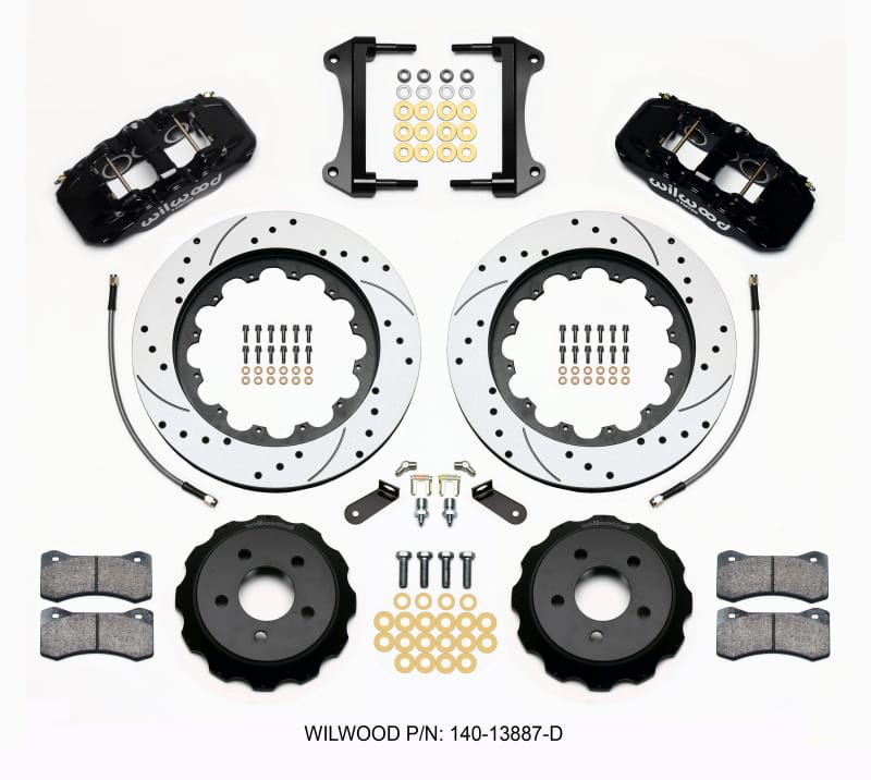 Wilwood — KIT,FRONT,MUSTANG,2015-UP,AERO6,15.00 ROTOR,SRP,W/LINES