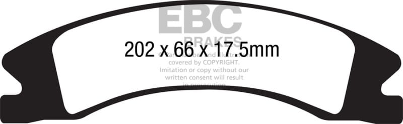 EBC — EBC 15+ Cadillac Escalade Ext/Esv 6.2 2WD Yellowstuff Front Brake Pads
Disc Brake Pad