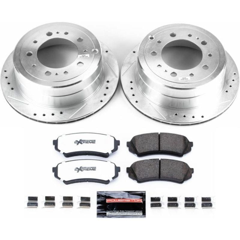 PowerStop — Z36 Truck and SUV Carbon-Fiber Ceramic Brake Pad and Drilled & Slotted Rotor Kit