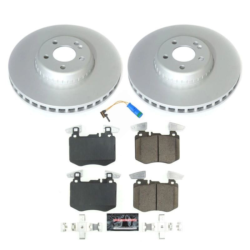 PowerStop — Genuine Geomet Coated Rotor and Carbon-Fiber Ceramic Brake Pad Kit