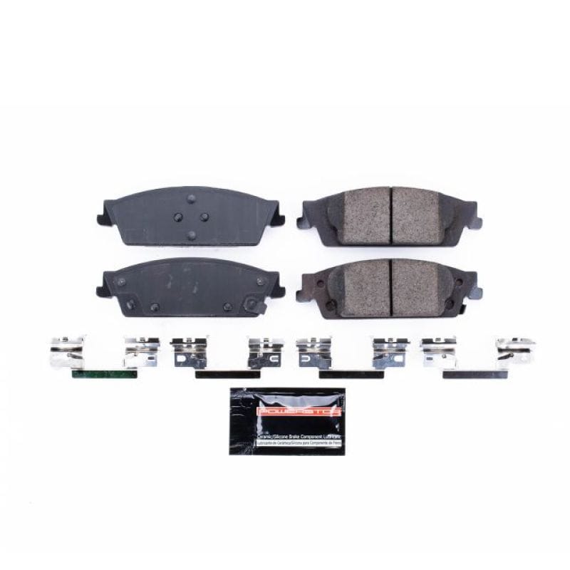 PowerStop — PowerStop - Z23 Daily Driver Carbon-Fiber Ceramic Brake Pads with Hardware Kit