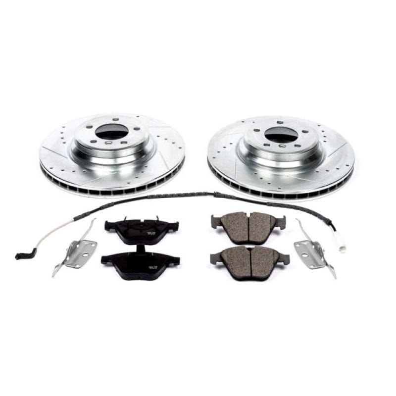 PowerStop — Z23 Daily Driver Carbon-Fiber Ceramic Brake Pad and Drilled & Slotted Rotor Kit