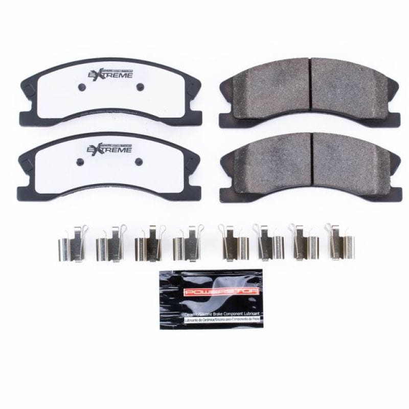 PowerStop — PowerStop - Z26 Performance Carbon-Fiber Ceramic Brake Pads with Hardware Kit