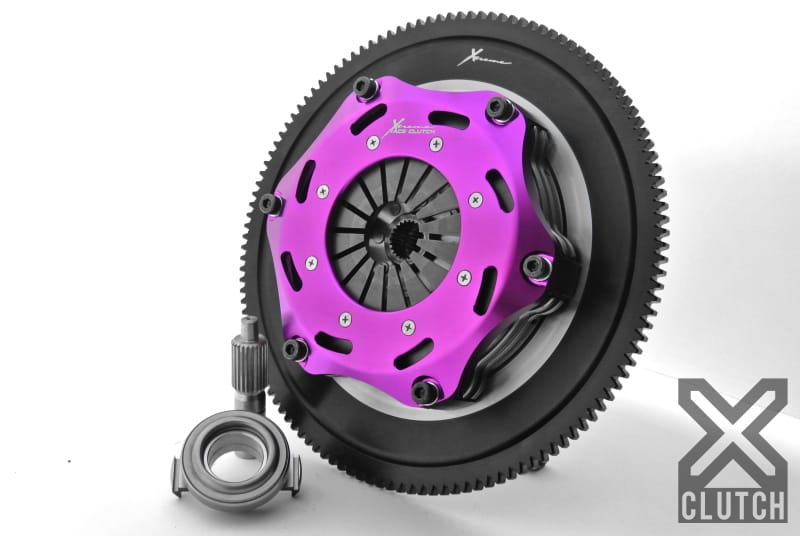 XCLUTCH — Clutch Kit Inc Chromoly Flywheel; 7  1/4" Twin Solid Ceramic Clutch Discs