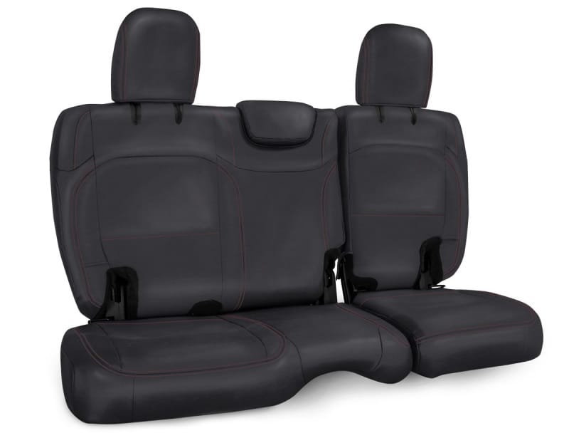 PRP Seats — PRP 2018+ Jeep Wrangler JLU/4 Door Rear Bench Cover w/ Cloth Interior - Black w/ Red Stitching
Seat Covers