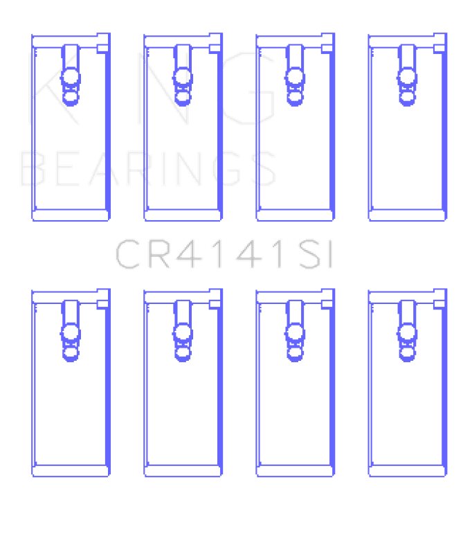 King Engine Bearings — CONNECTING ROD BEARING SET For ISUZU 4ZB1, 4ZD1, G130, G161, G201