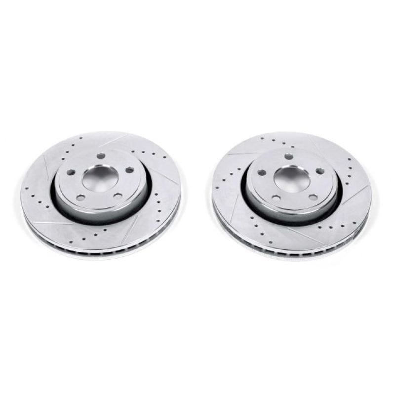 PowerStop — PowerStop Evolution Performance Drilled, Slotted & Plated Brake Rotor Pair
