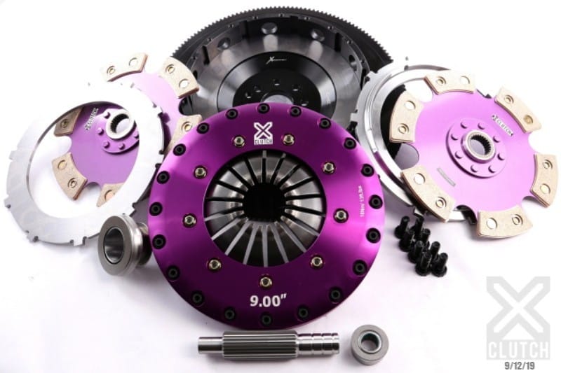 XCLUTCH — Clutch Kit Inc Chromoly Flywheel; 9" Twin Solid Ceramic Clutch Discs