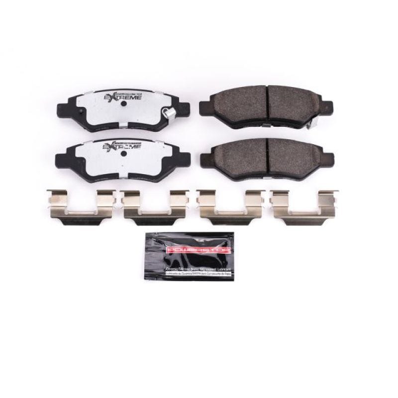 PowerStop — PowerStop - Z26 Performance Carbon-Fiber Ceramic Brake Pads with Hardware Kit
