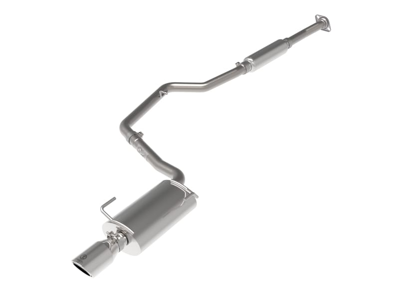 aFe — Takeda 2-1/4 IN 304 Stainless Steel Cat-Back Exhaust System w/Polished Tip