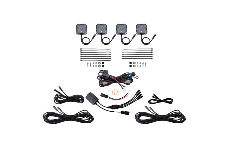 Diode Dynamics — Diode Dynamics RGBW Rock Light Installer Kit w/Controller (4-pack)