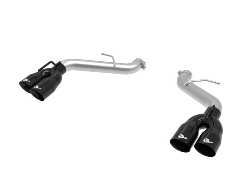 aFe — MACH Force-Xp 2-1/2 IN 409 Stainless Steel Axle-Back Exhaust System Black