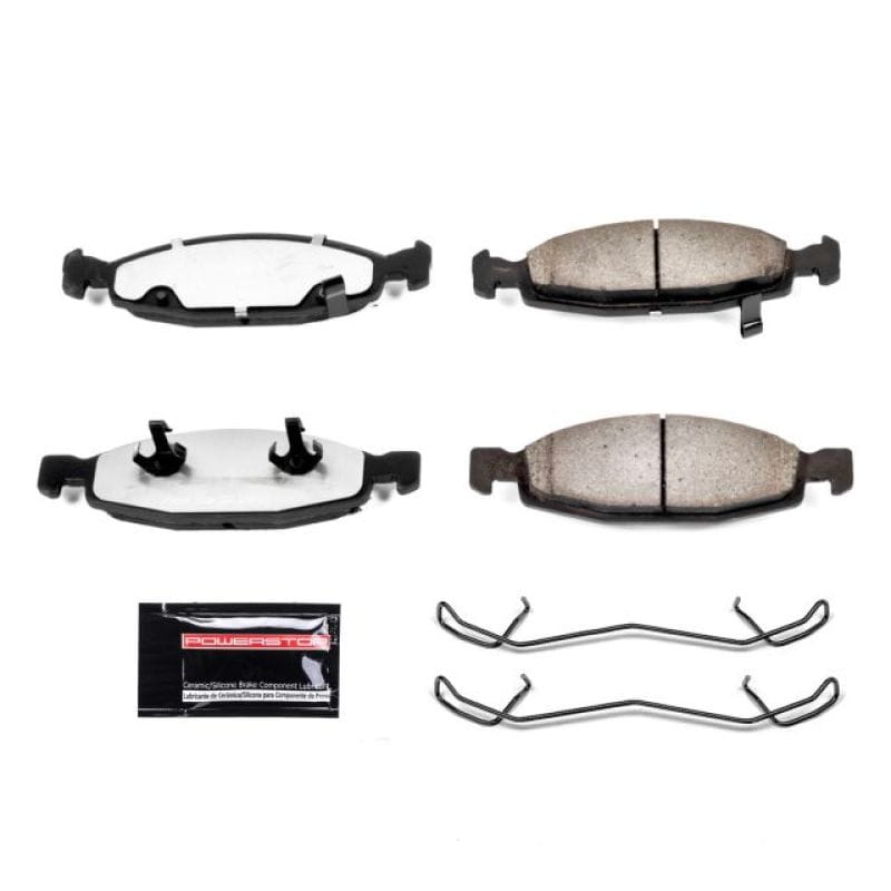 PowerStop — PowerStop - Z36 Truck and SUV Carbon-Fiber Ceramic Brake Pads with Hardware Kit