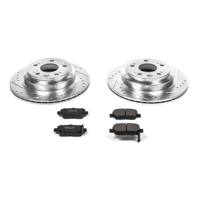 PowerStop — Z23 Daily Driver Carbon-Fiber Ceramic Brake Pad and Drilled & Slotted Rotor Kit