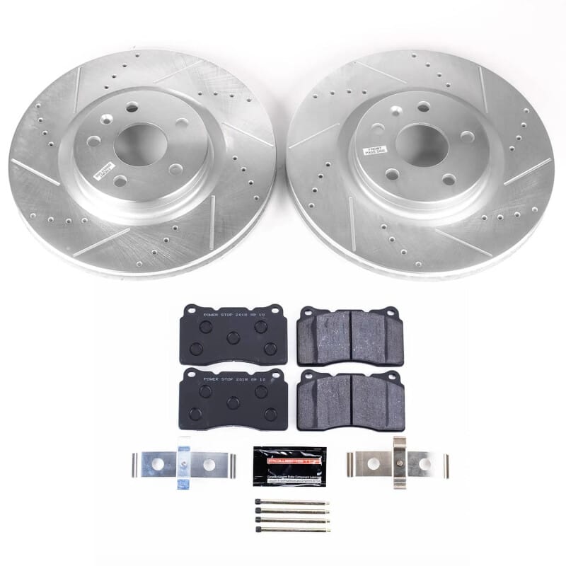 PowerStop — Track Day High-Performance Brake Pad and Rotor Kit