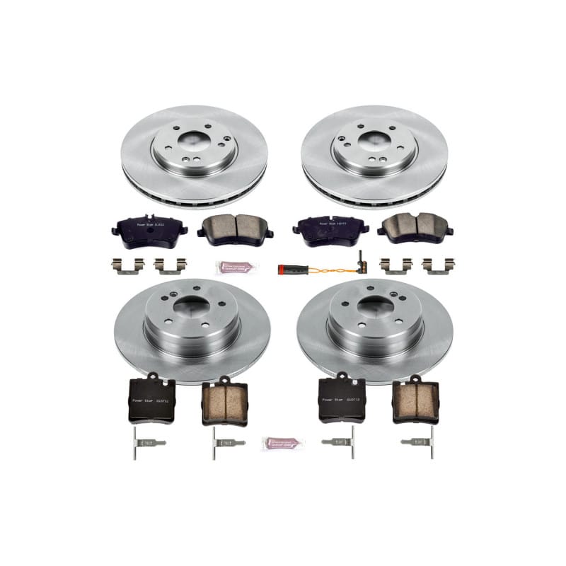 PowerStop — OE Stock Replacement Low-Dust Ceramic Brake Pad and Rotor Kit