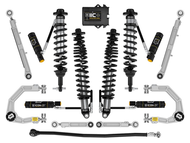 ICON — 21-23 BRONCO NON-SASQ 3-4" LIFT STAGE 8 SUSPENSION SYSTEM BILLET HEAVY RATE