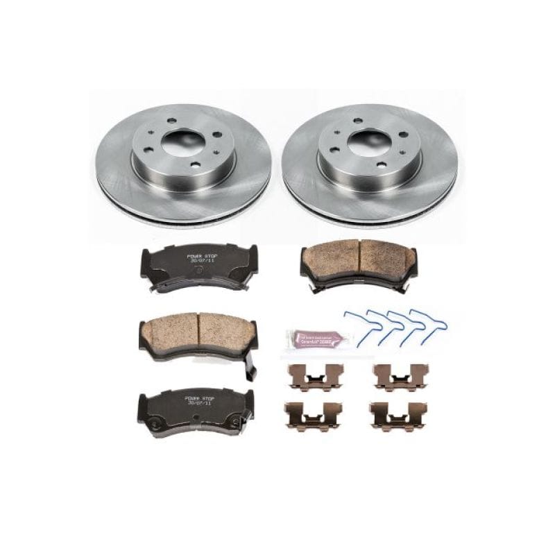 PowerStop — OE Stock Replacement Low-Dust Ceramic Brake Pad and Rotor Kit