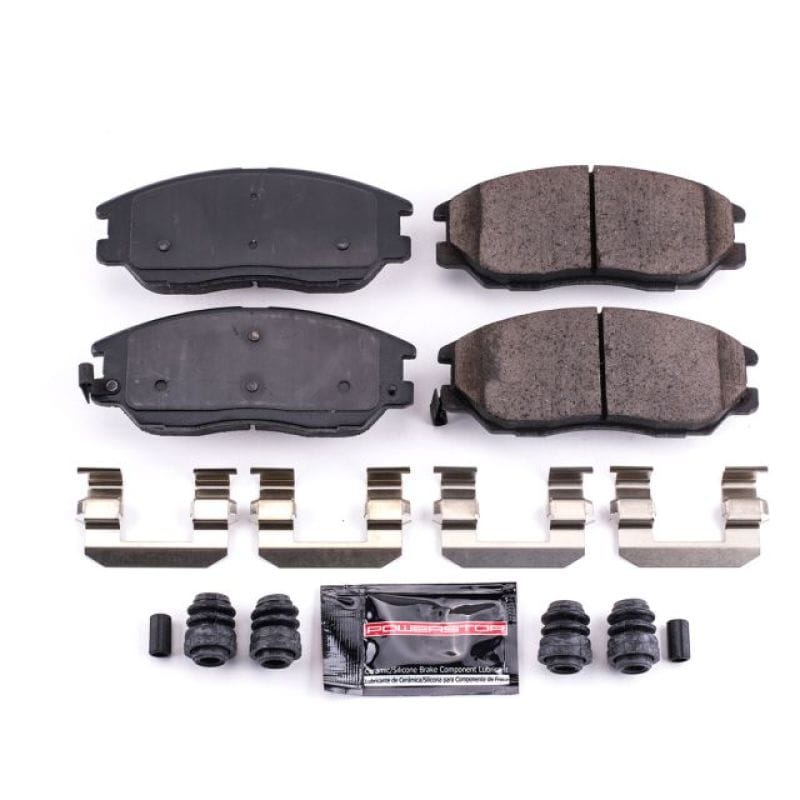 PowerStop — PowerStop - Z23 Daily Driver Carbon-Fiber Ceramic Brake Pads with Hardware Kit