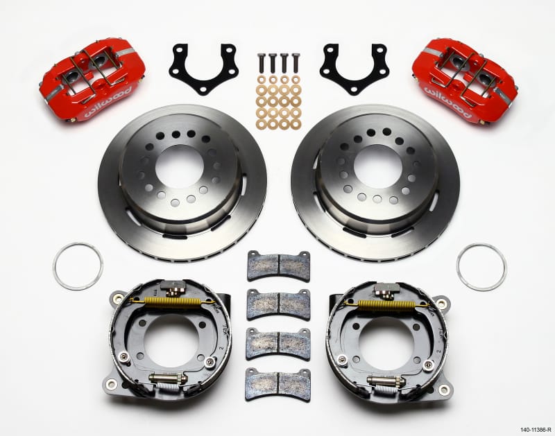 Wilwood — KIT,REAR,DISC/DRUM,MOPAR/DANA,2.50,GREEN SNAP RING,1PC 11.00,RED