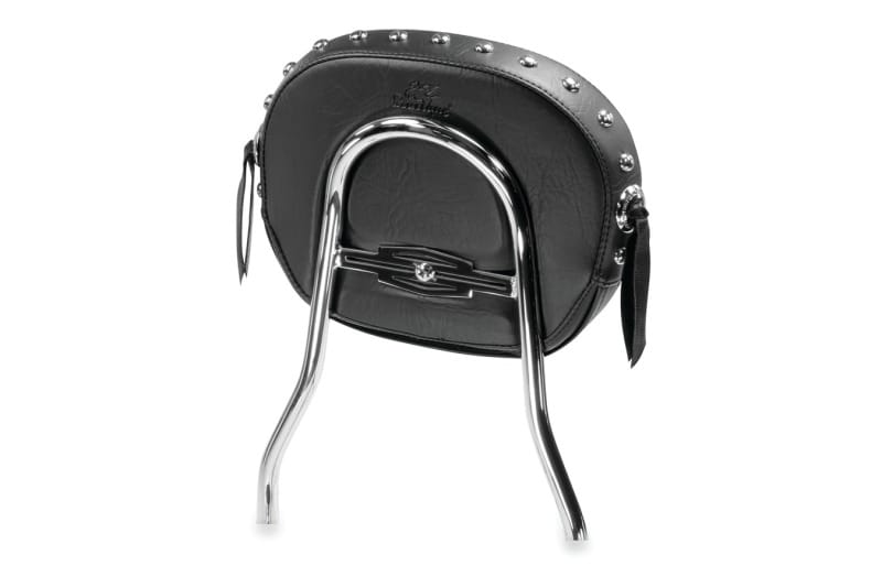 Mustang Motorcycle — Mustang Harley Detachable Sissy Bar Pad w/Studs (11 inch x 9 inch) - Black