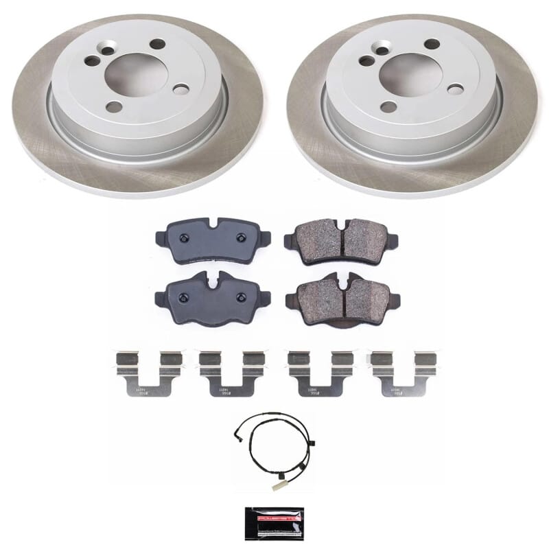 PowerStop — Semi-Coated Rotor and Low-Dust Ceramic Brake Pad Kit
