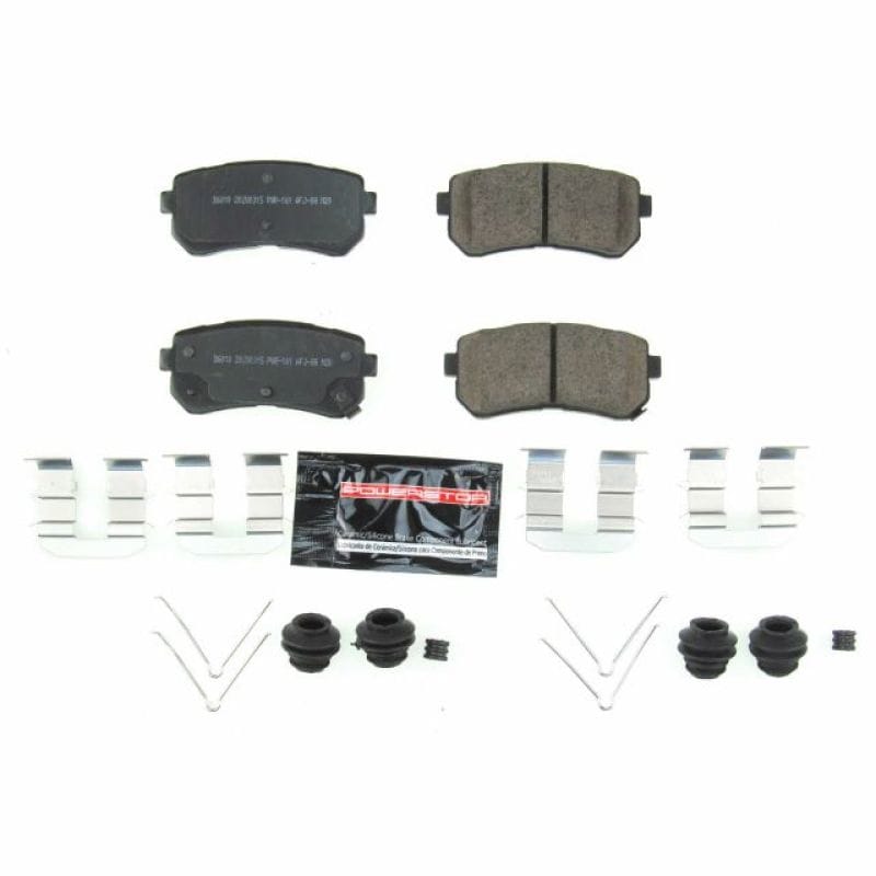 PowerStop — PowerStop - Z23 Daily Driver Carbon-Fiber Ceramic Brake Pads with Hardware Kit