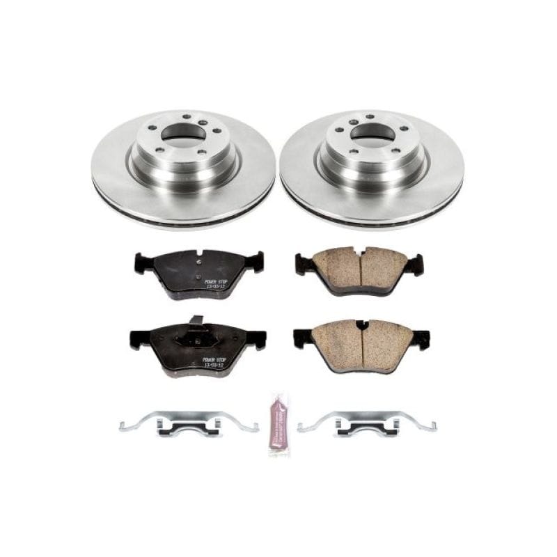 PowerStop — OE Stock Replacement Low-Dust Ceramic Brake Pad and Rotor Kit