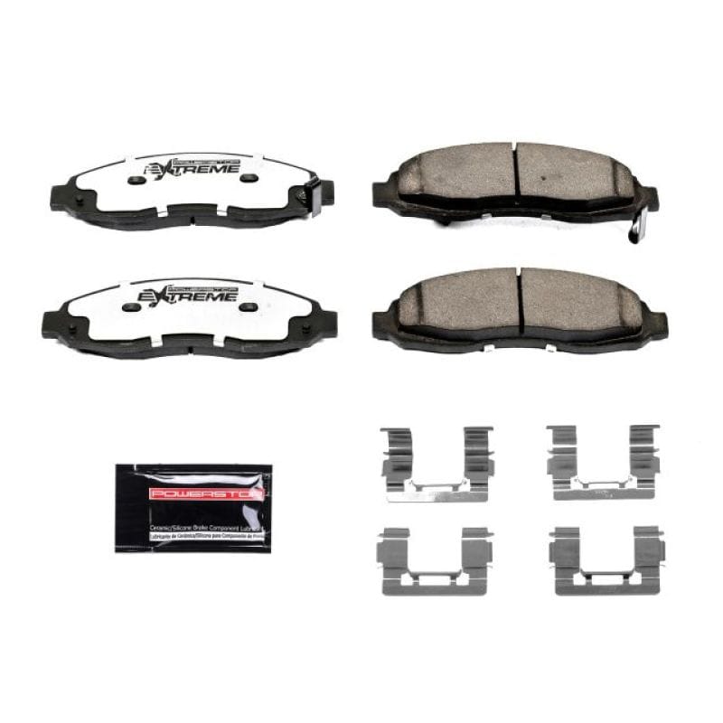 PowerStop — PowerStop - Z36 Truck and SUV Carbon-Fiber Ceramic Brake Pads with Hardware Kit