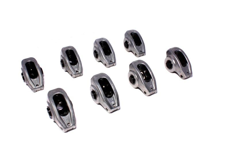 COMP Cams — High Energy Aluminum 1.6 Ratio Roller Rocker Set of 8 for SBC 265-400 3/8" Stud