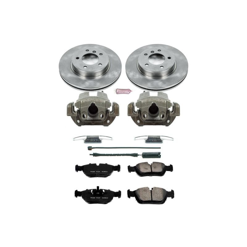 PowerStop — OE Stock Replacement Low-Dust Ceramic Brake Pad, Rotor and Caliper Kit
