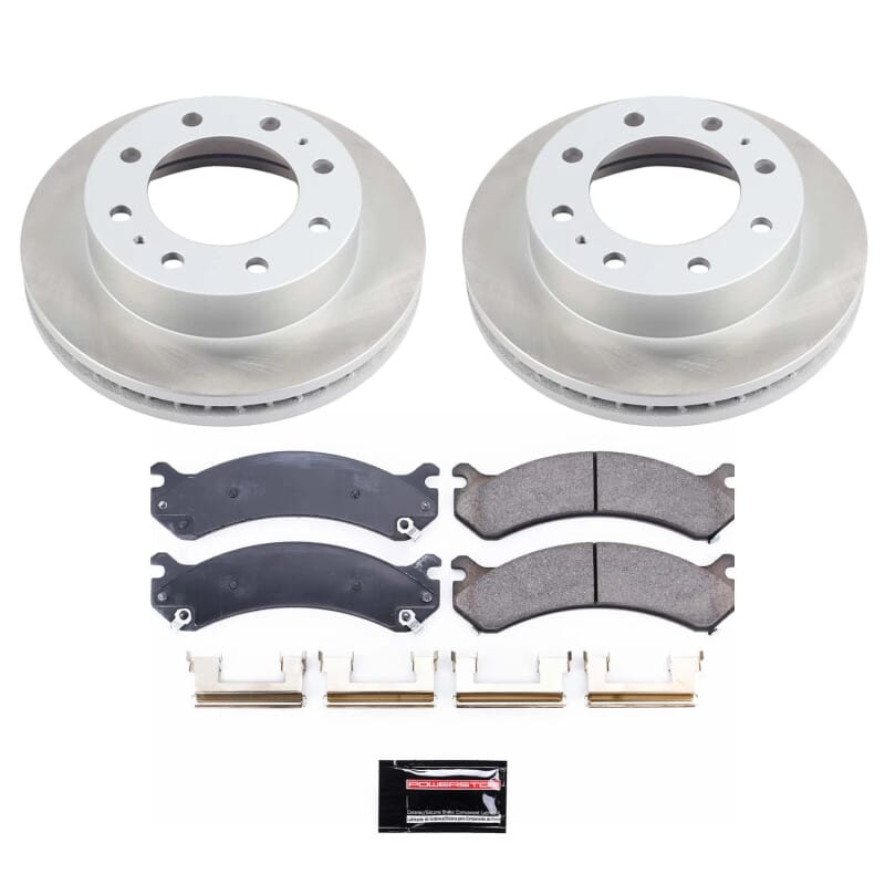 PowerStop — Semi-Coated Rotor and Low-Dust Ceramic Brake Pad Kit
