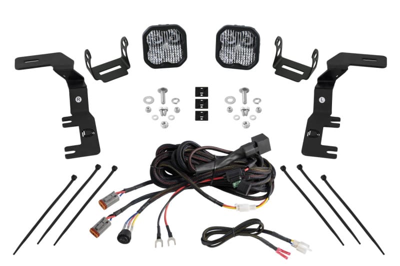 Diode Dynamics — Diode Dynamics 2023+ Chevrolet Colorado Stage Series Ditch Light Kit SS3 Pro White Combo