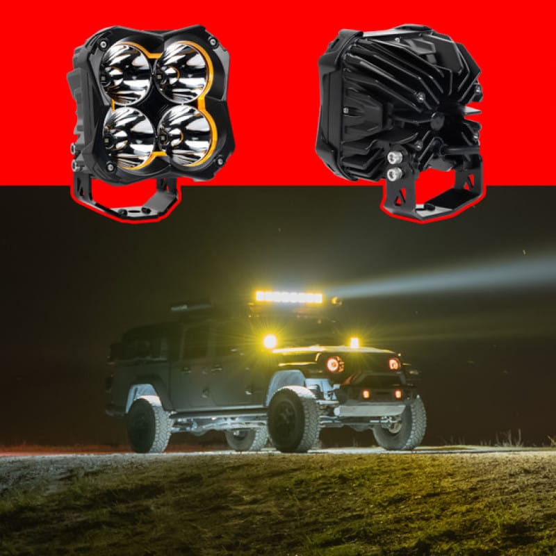 XKGLOW — XK Glow Spot Beam Offroad Cube Light 2pc 5in