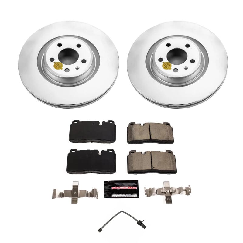 PowerStop — Genuine Geomet Coated Rotor and Carbon-Fiber Ceramic Brake Pad Kit